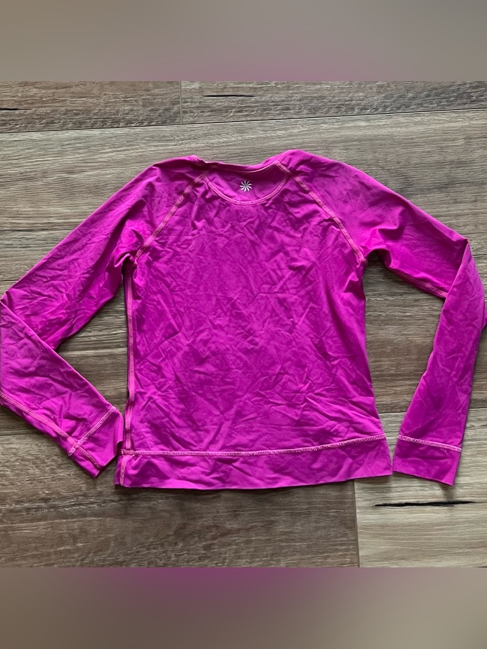 Athleta Girl Magenta Pink Long Sleeve Rashguard Swim Top